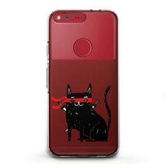 Lex Altern TPU Silicone Google Pixel Case Ninja Cat