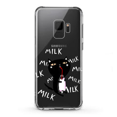 Lex Altern TPU Silicone Samsung Galaxy Case Black Baby Cat