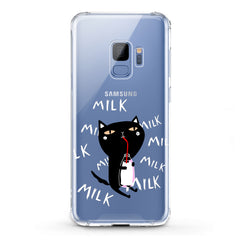 Lex Altern TPU Silicone Samsung Galaxy Case Black Baby Cat