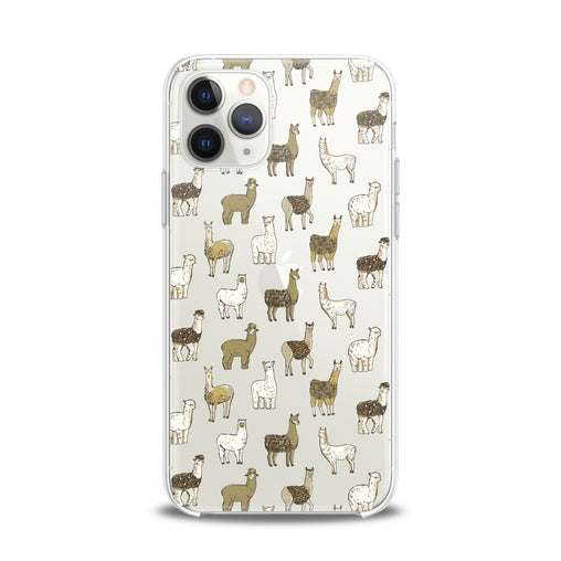 Lex Altern TPU Silicone iPhone Case Alpaca Pattern