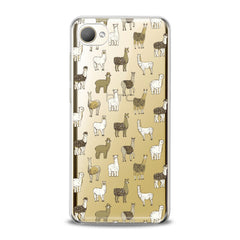 Lex Altern TPU Silicone HTC Case Alpaca Pattern