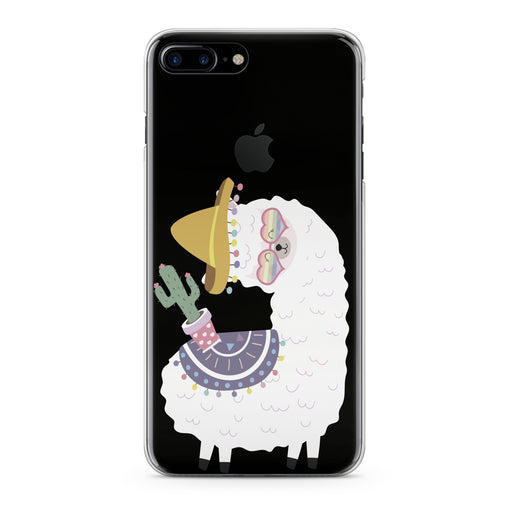 Lex Altern Happy Llama Phone Case for your iPhone & Android phone.