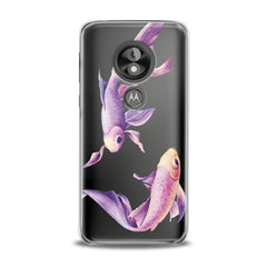 Lex Altern TPU Silicone Phone Case Purple Fishes