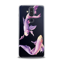 Lex Altern TPU Silicone Nokia Case Purple Fishes