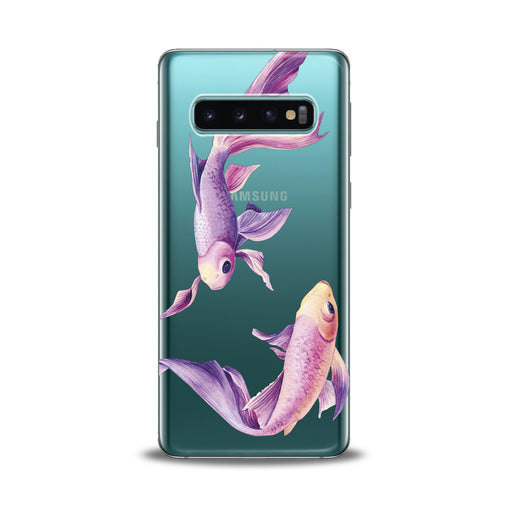 Lex Altern Purple Fishes Samsung Galaxy Case