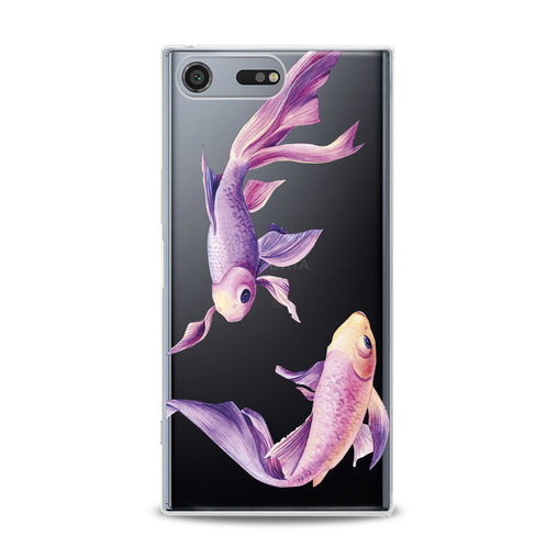 Lex Altern Purple Fishes Sony Xperia Case
