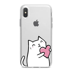 Lex Altern Lovely White Cat Phone Case for your iPhone & Android phone.