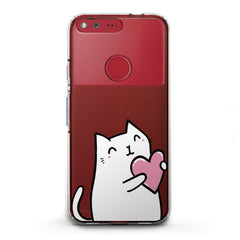 Lex Altern TPU Silicone Phone Case Lovely White Cat