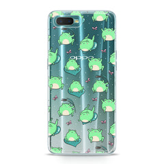 Lex Altern TPU Silicone Oppo Case Kawaii Frogs Pattern