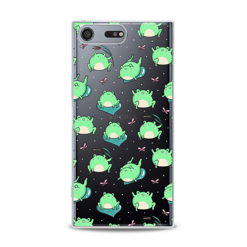 Lex Altern Kawaii Frogs Pattern Sony Xperia Case