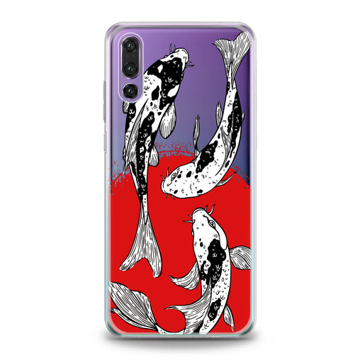 Lex Altern Koi Fishes Painting Huawei Honor Case