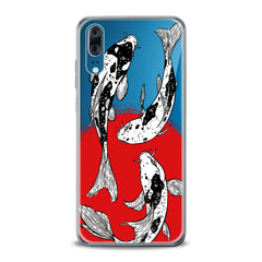 Lex Altern TPU Silicone Huawei Honor Case Koi Fishes Painting