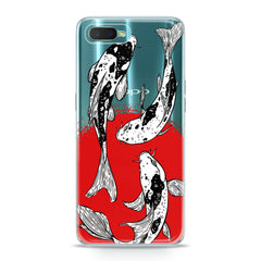 Lex Altern TPU Silicone Oppo Case Koi Fishes Painting