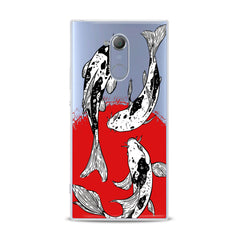 Lex Altern TPU Silicone Sony Xperia Case Koi Fishes Painting