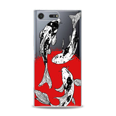 Lex Altern TPU Silicone Sony Xperia Case Koi Fishes Painting