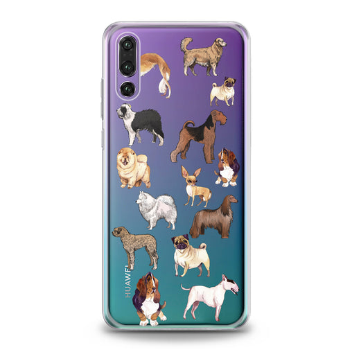 Lex Altern Dogs Pattern Huawei Honor Case