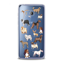 Lex Altern TPU Silicone HTC Case Dogs Pattern