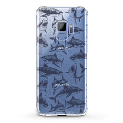 Lex Altern TPU Silicone Phone Case Black Sharks Pattern