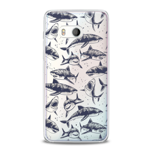 Lex Altern Black Sharks Pattern HTC Case