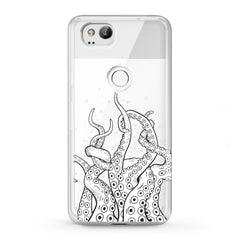 Lex Altern TPU Silicone Google Pixel Case White Octopus Tentacles