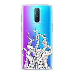 Lex Altern TPU Silicone Oppo Case White Octopus Tentacles