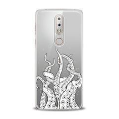 Lex Altern TPU Silicone Nokia Case White Octopus Tentacles