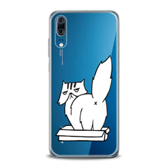 Lex Altern TPU Silicone Huawei Honor Case White Cranky Cat