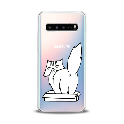 Lex Altern White Cranky Cat Samsung Galaxy Case