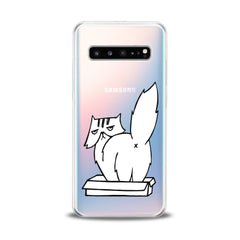 Lex Altern White Cranky Cat Samsung Galaxy Case