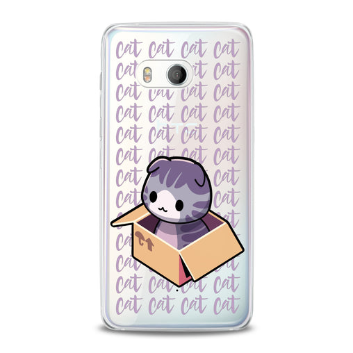 Lex Altern Purple Cat in Box HTC Case