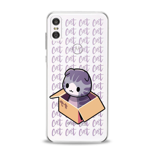 Lex Altern Purple Cat in Box Motorola Case