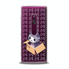 Lex Altern TPU Silicone Sony Xperia Case Purple Cat in Box