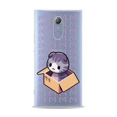 Lex Altern TPU Silicone Sony Xperia Case Purple Cat in Box