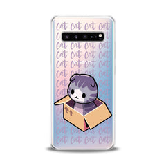 Lex Altern Purple Cat in Box Samsung Galaxy Case