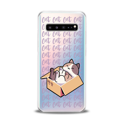 Lex Altern Sleepy Cat in Box Samsung Galaxy Case