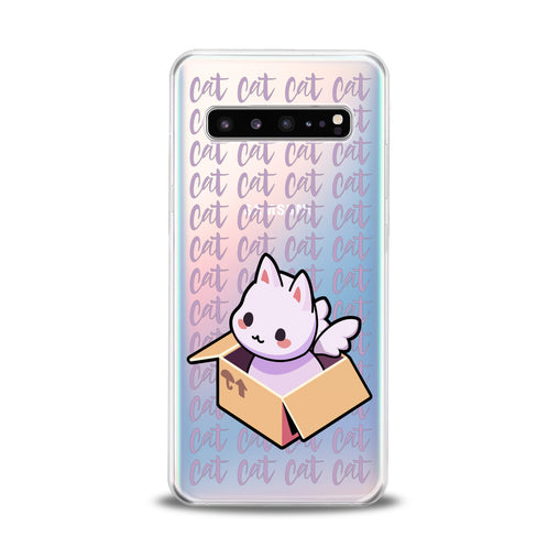 Lex Altern White Cat in Box Samsung Galaxy Case