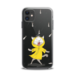 Lex Altern TPU Silicone iPhone Case Feline Yellow Raincoat