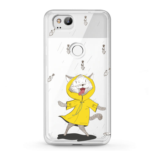 Lex Altern Google Pixel Case Feline Yellow Raincoat