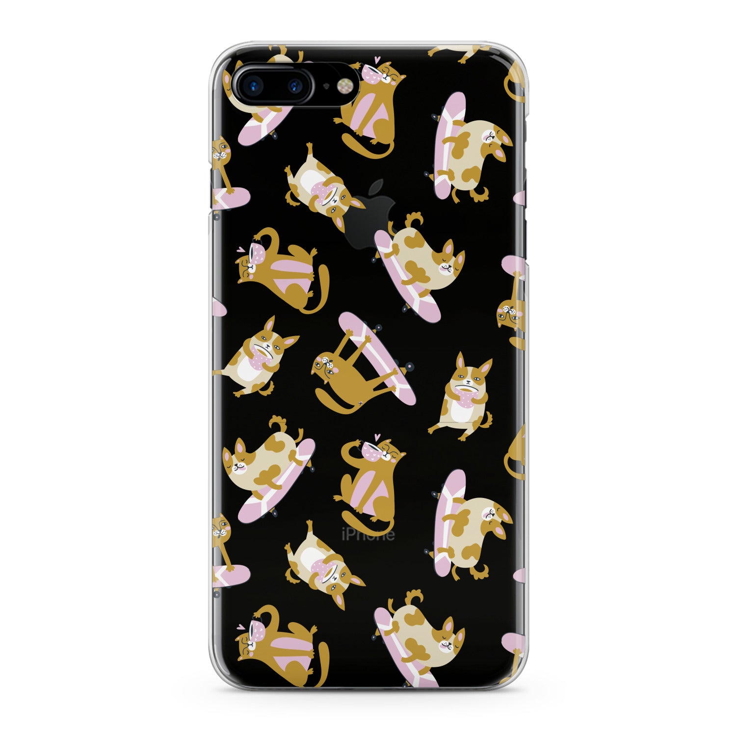 Lex Altern Cat Dog Pattern Phone Case for your iPhone & Android phone.
