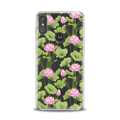 Lex Altern TPU Silicone Motorola Case Pink Lotuses