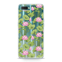 Lex Altern TPU Silicone Oppo Case Pink Lotuses