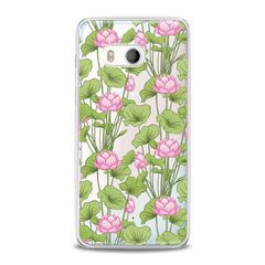 Lex Altern TPU Silicone HTC Case Pink Lotuses