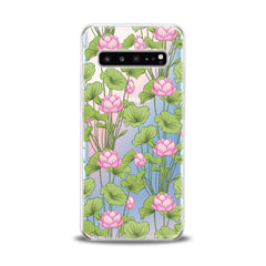 Lex Altern TPU Silicone Samsung Galaxy Case Pink Lotuses