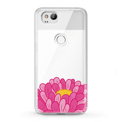 Lex Altern TPU Silicone Google Pixel Case Pink Chrysanthemum