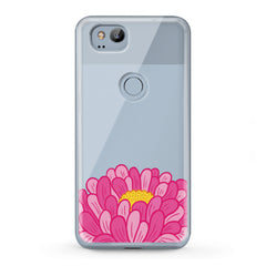Lex Altern TPU Silicone Google Pixel Case Pink Chrysanthemum