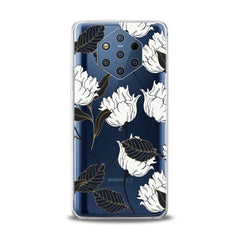 Lex Altern TPU Silicone Nokia Case White Graphic Flowers
