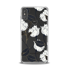 Lex Altern TPU Silicone Motorola Case White Graphic Flowers
