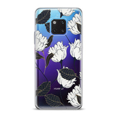 Lex Altern TPU Silicone Huawei Honor Case White Graphic Flowers