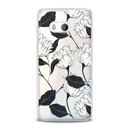 Lex Altern White Graphic Flowers HTC Case