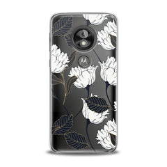 Lex Altern TPU Silicone Motorola Case White Graphic Flowers
